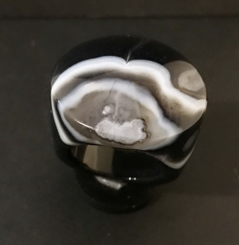Onyx-Ring ( Streifen-Achat)